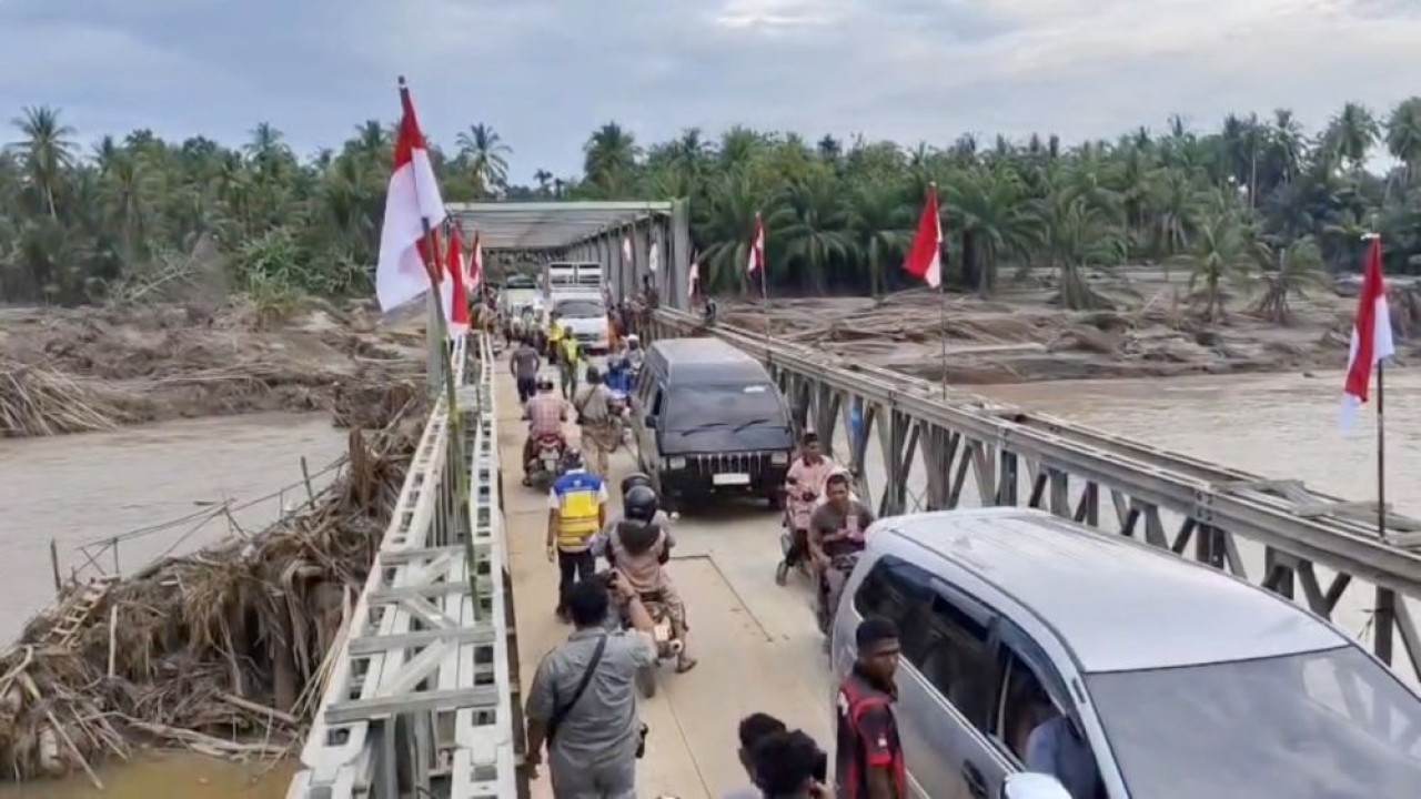10 Jembatan Bailey di Lokasi Bencana Sumatera Rampung, Ini Daftarnya