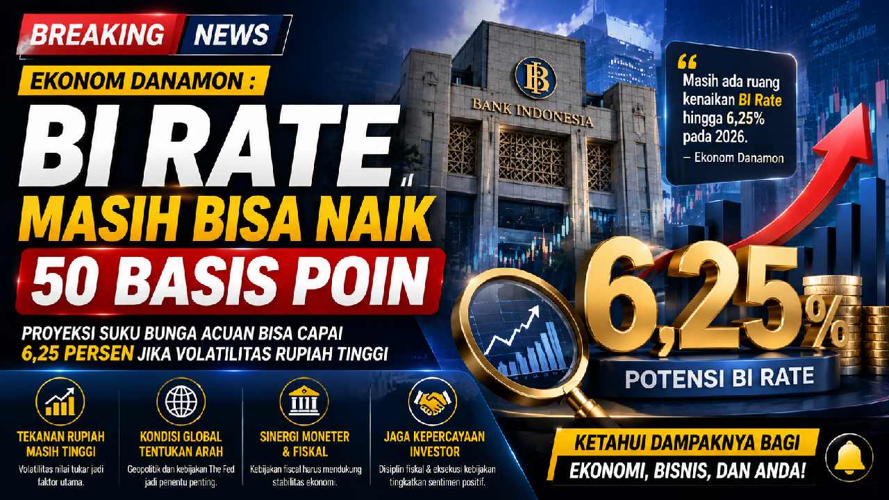 Ekonom Danamon Prediksi BI Rate Masih Berpeluang Naik Hingga 6,25 Persen Tahun Ini