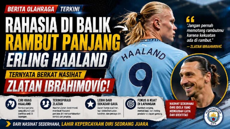 Erling Haaland Pertahankan Rambut Panjang Berkat Nasihat Zlatan Ibrahimović