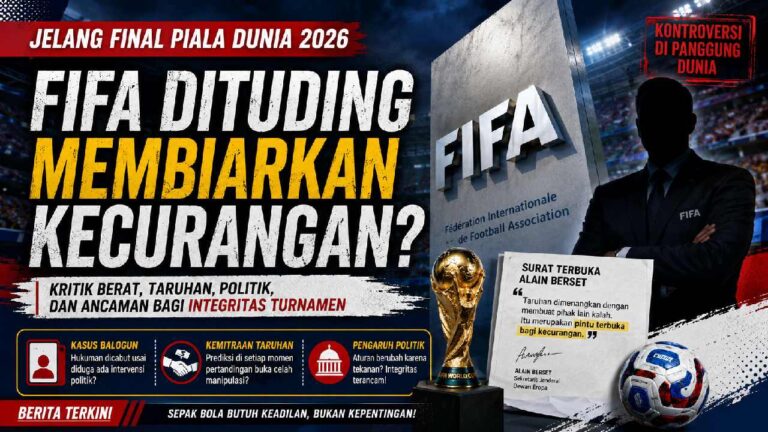 Jelang Final Piala Dunia 2026, FIFA Diterpa Tudingan Kecurangan dan Tekanan Politik