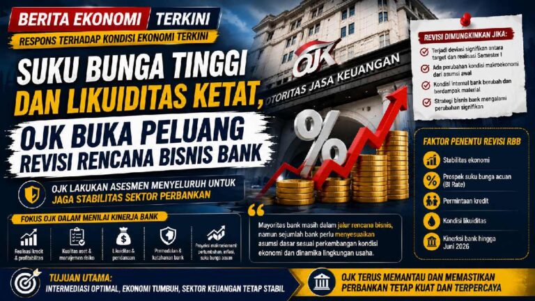 Suku Bunga Tinggi dan Likuiditas Ketat, OJK Buka Peluang Revisi Rencana Bisnis Bank