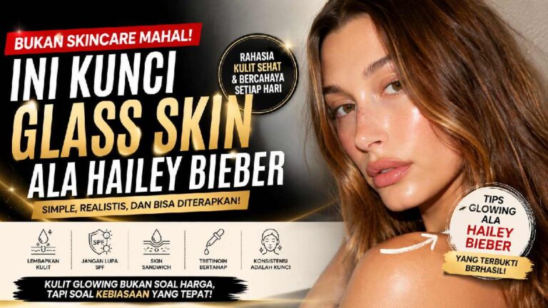 Bukan Skincare Mahal, Rahasia Glass Skin Hailey Bieber Ternyata Lebih Sederhana