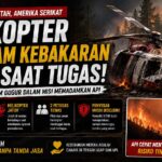 Helikopter Pemadam Jatuh di Utah, Dua Petugas Gugur di Tengah Kebakaran Hutan