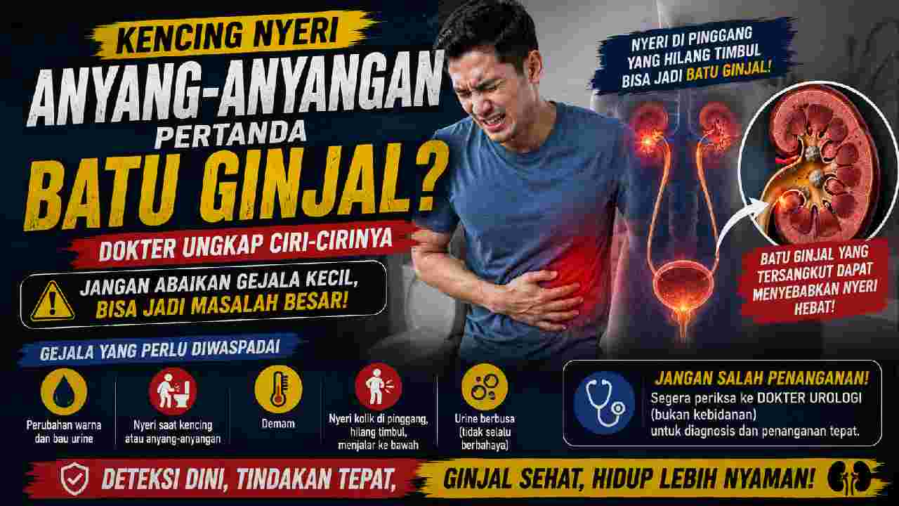 Kencing Nyeri dan Anyang-anyangan, Benarkah Tanda Batu Ginjal?