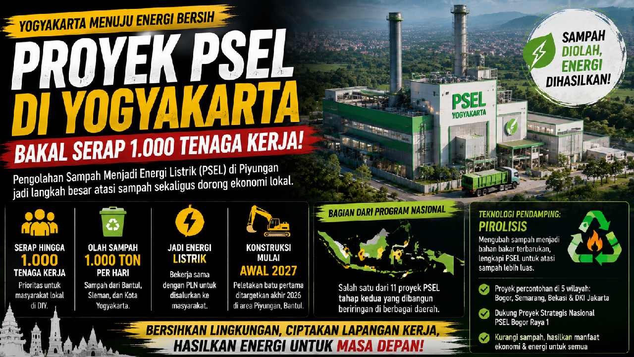 Proyek PSEL Yogyakarta Siap Serap 1.000 Pekerja Lokal dan Ubah Sampah Menjadi Energi