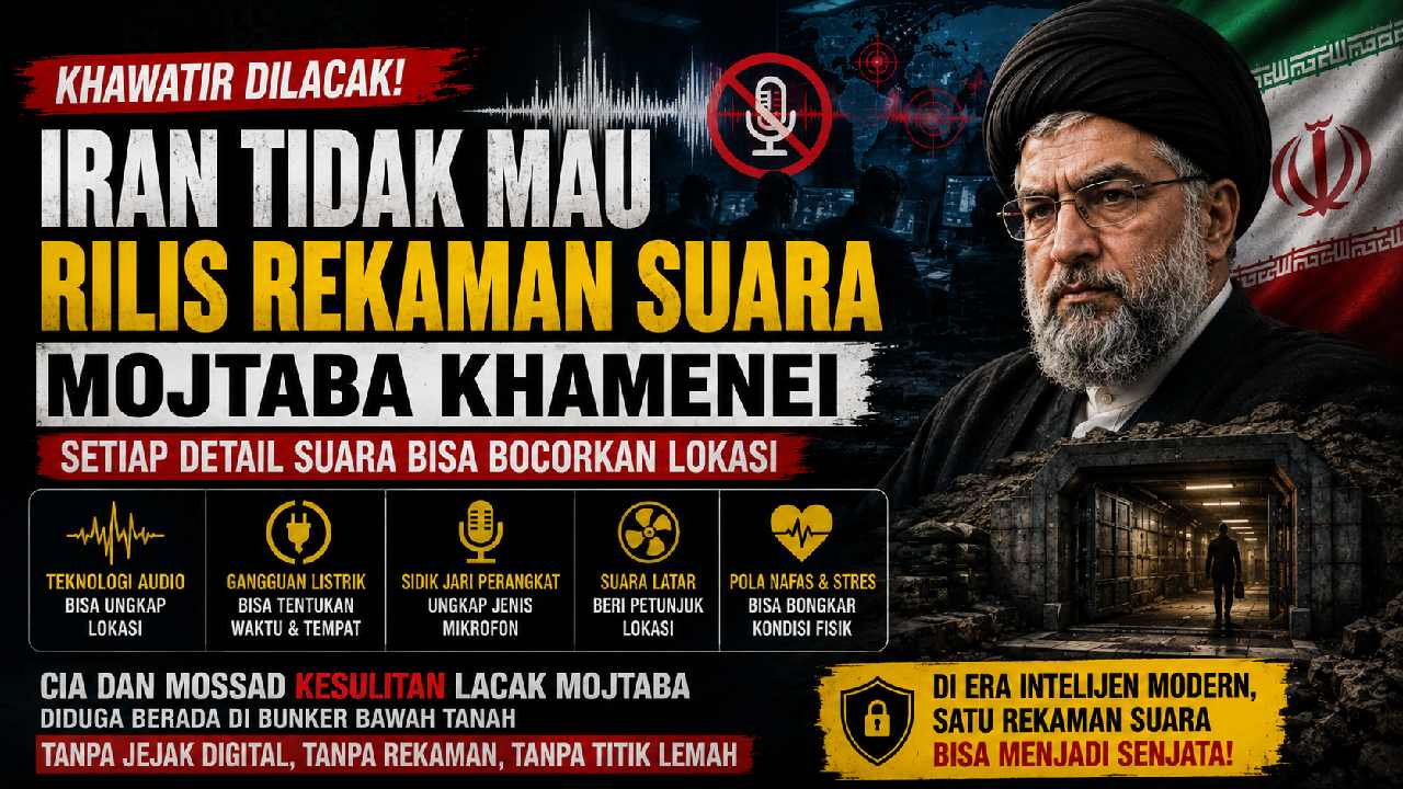 Takut Dilacak, Iran Tak Mau Rilis Rekaman Suara Mojtaba Khamenei
