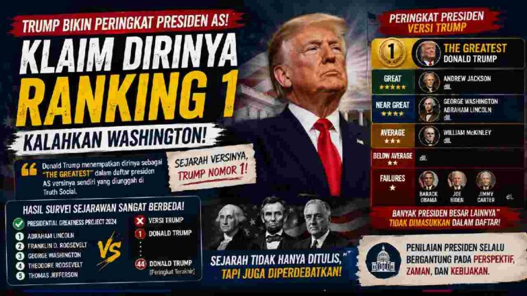 Trump Tempatkan Dirinya sebagai Presiden AS Terhebat, Lampaui Washington dan Lincoln