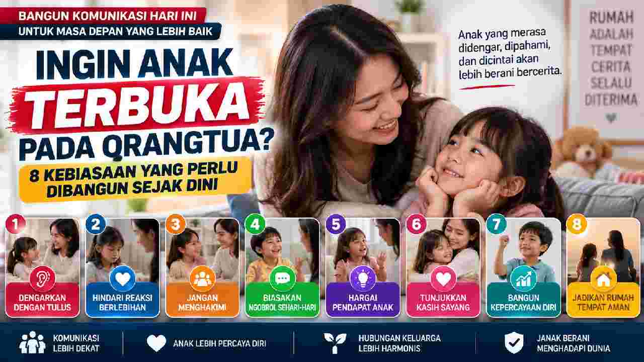 8 Kebiasaan agar Anak Terbuka dan Nyaman Bercerita kepada Orangtua
