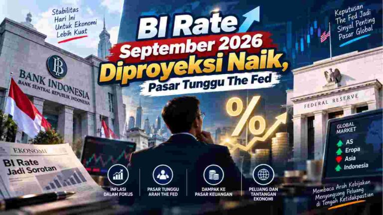 BI Rate September 2026 Diproyeksi Naik, Pasar Tunggu The Fed