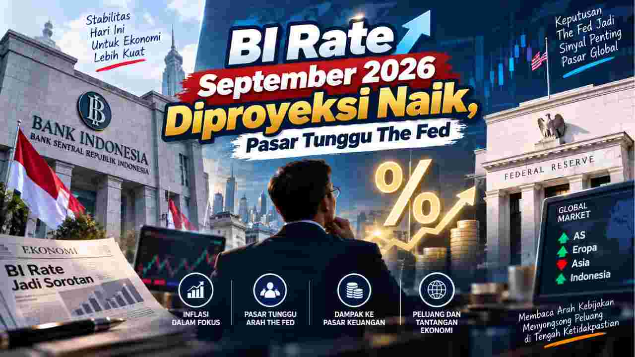BI Rate September 2026 Diproyeksi Naik, Pasar Tunggu The Fed