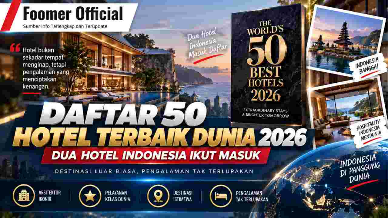 Daftar 50 Hotel Terbaik Dunia 2026, Dua Hotel Indonesia Ikut Masuk