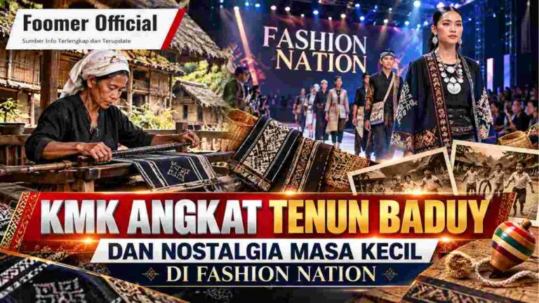 KMK Angkat Tenun Baduy dan Nostalgia Masa Kecil di Fashion Nation