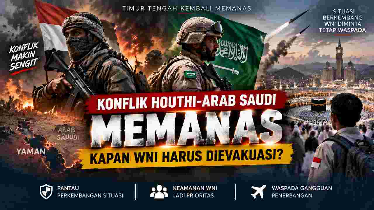 Konflik Houthi Arab Saudi Memanas, Nasib WNI Jadi Perhatian