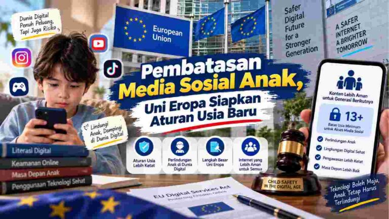 Pembatasan Media Sosial Anak, Uni Eropa Siapkan Aturan Usia Baru
