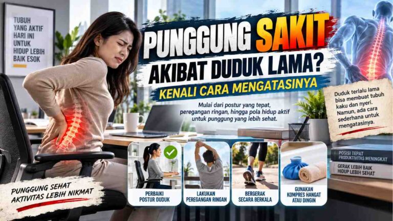 Punggung Sakit Akibat Duduk Lama? Kenali Cara Mengatasinya