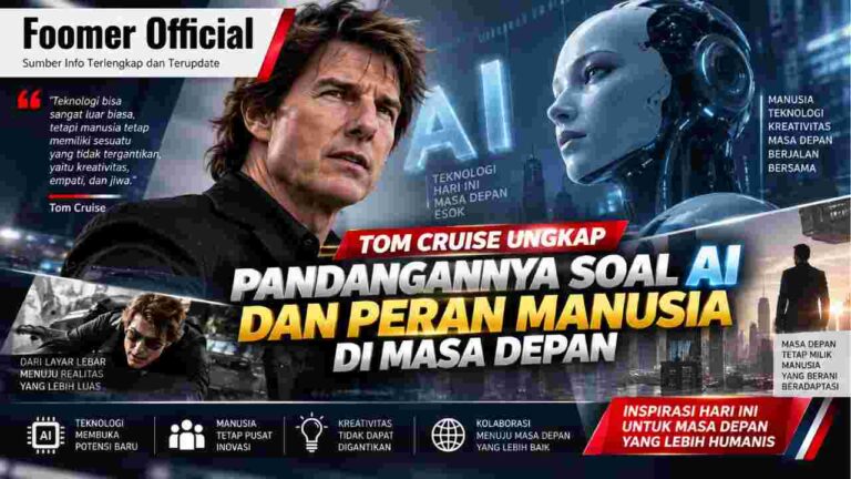 Tom Cruise Ungkap Pandangannya soal AI dan Peran Manusia di Masa Depan