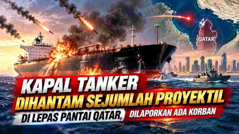 Kapal Tanker Dihantam Proyektil di Lepas Pantai Qatar, Korban Dilaporkan Berjatuhan