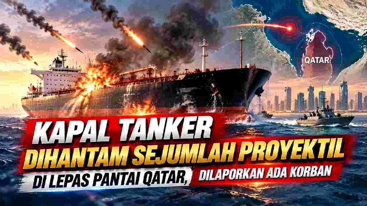 Kapal Tanker Dihantam Proyektil di Lepas Pantai Qatar, Korban Dilaporkan Berjatuhan