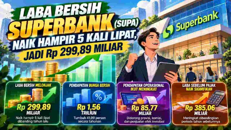 Laba Bersih Superbank Melonjak Hampir Lima Kali Lipat Menjadi Rp299,89 Miliar