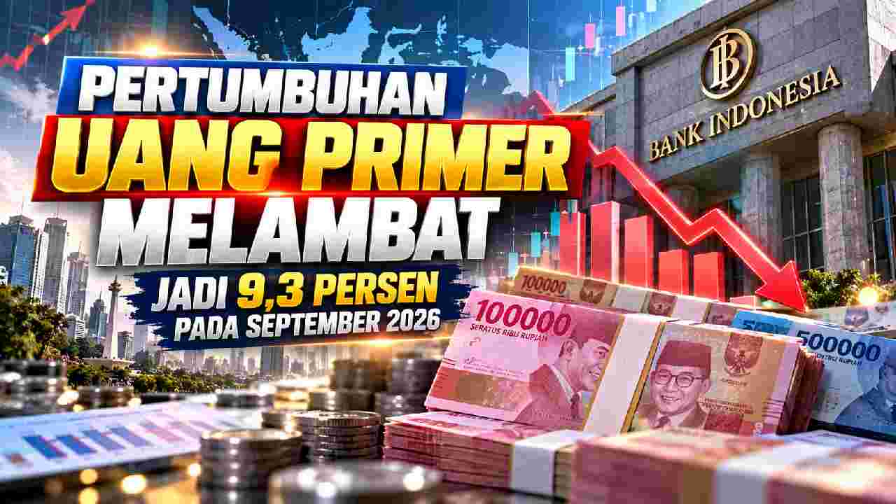 Pertumbuhan Uang Primer Melambat Jadi 9,3 Persen pada September 2026