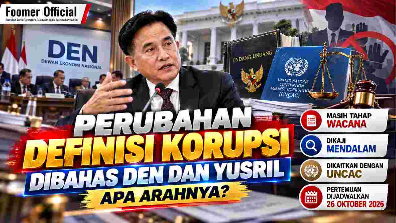 Perubahan Definisi Korupsi Dibahas DEN dan Yusril, Apa Arahnya?