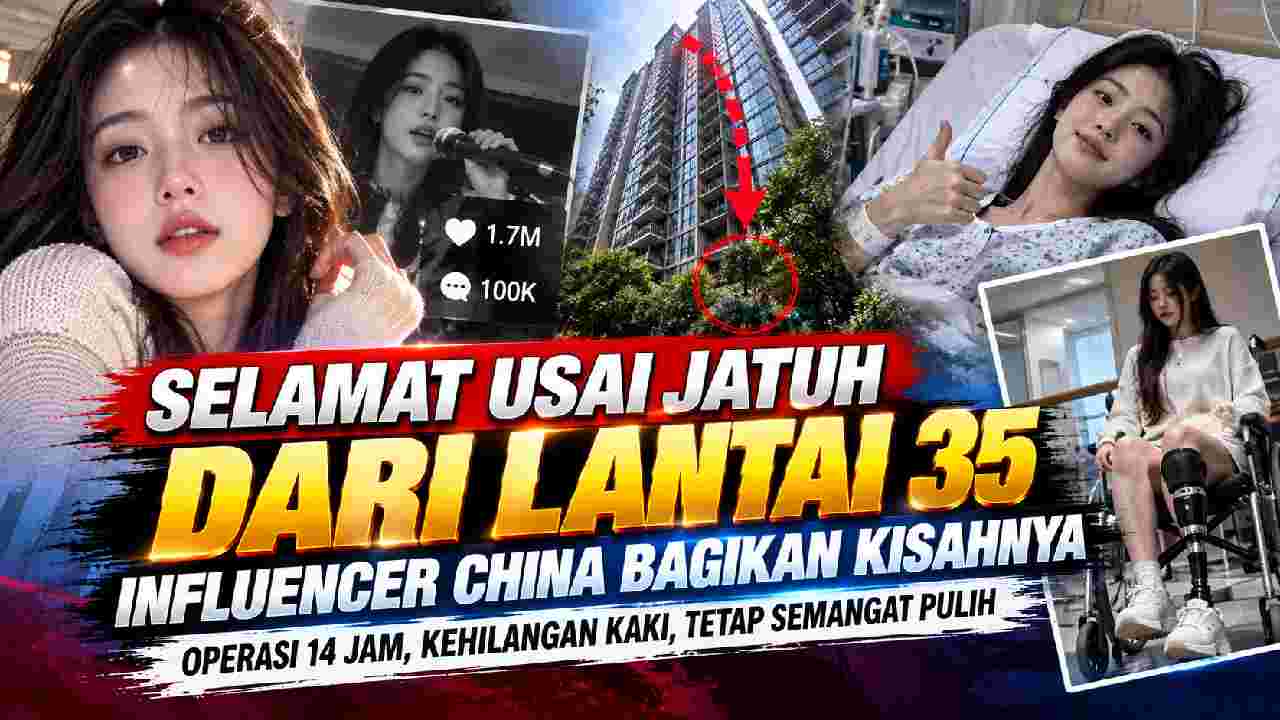 Selamat Usai Jatuh dari Lantai 35, Influencer China Bagikan Perjuangan untuk Pulih